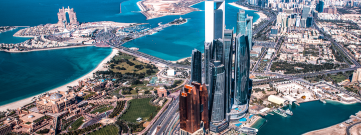 Aerial view Abu Dhabi